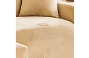Feszítő huzat kanapéra 190–230 cm – Bézs bársony