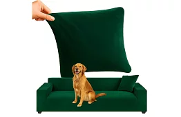 Feszítő huzat kanapéra 190–230 cm – Zöld bársony