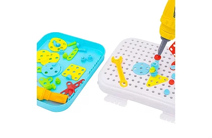 Csavarozó készlet gyerekeknek fúróval