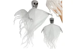 Zászlószellem 70 cm - függő dekoráció fehér