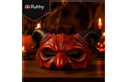 Karneváli maszkája ördög szarvakkal