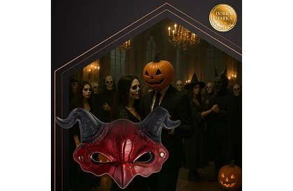 Karneváli maszkája ördög szarvakkal