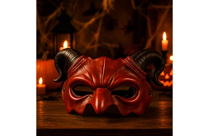 Karneváli maszkája ördög szarvakkal