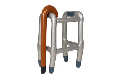 Felfújható járóka bottal + pumpa