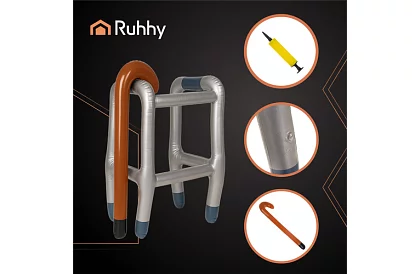 Felfújható járóka bottal + pumpa