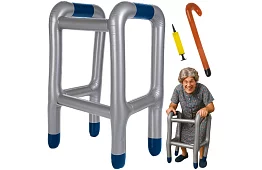 Felfújható járóka bottal + pumpa