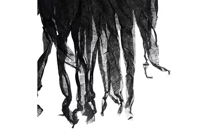 Zászlószellem 70 cm - függő dekoráció fekete