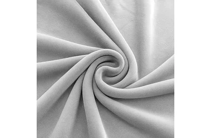 Feszíthető kanapéhuzat 145–185 cm – világosszürke bársony