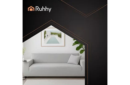 Feszíthető kanapéhuzat 145–185 cm – világosszürke bársony