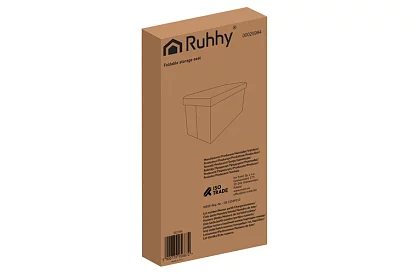 Összecsukható tároló puff 60 × 30 × 30 cm – szürke bársony