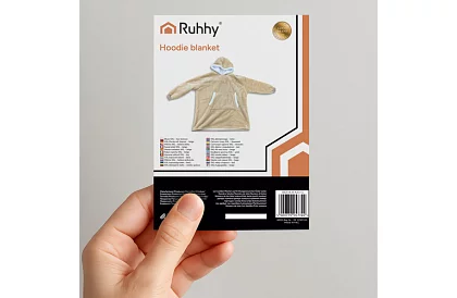 Nagy oversize kapucnis pulóver – bézs takaró