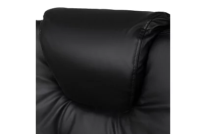 Irodai szék kihúzható lábtartóval – fekete