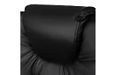 Irodai szék kihúzható lábtartóval – fekete