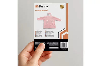 Nagy oversize kapucnis pulóver – rózsaszín takaró