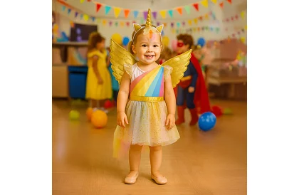 Gyermek háromrészes unikornis jelmez - 110–116 cm