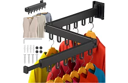 Fali függőleges ruhaszárító – 2 az 1-ben