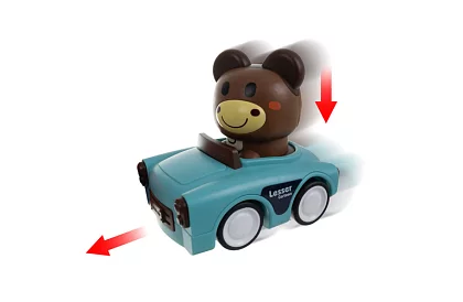 Szenzoros autók állatokkal 4 az 1-ben