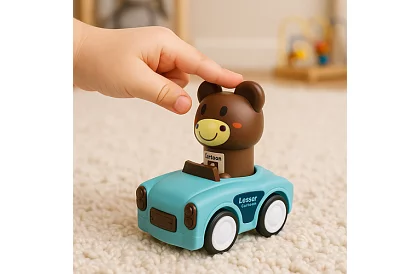 Szenzoros autók állatokkal 4 az 1-ben