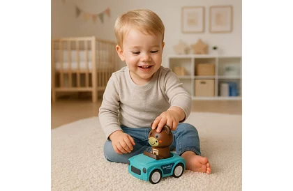 Szenzoros autók állatokkal 4 az 1-ben