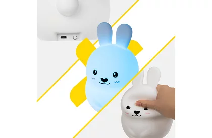 Gyerek LED éjjeli lámpa RGB – Nyúl LED