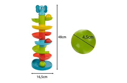 Gyerek torony golyókkal – golyós pálya