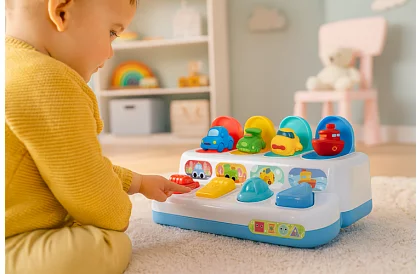 Oktató játék kiugró járművekkel