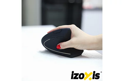Vezet nélküli ergonomikus függőleges egér – USB 2,4 GHz