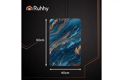 Fürdőszobai szőnyeg modern dizájnban – gyorsan száradó 60 × 40 cm