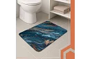 Fürdőszobai szőnyeg modern dizájnban – gyorsan száradó 60 × 40 cm