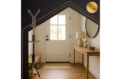 Állványos ruhafogas 170 cm – fekete