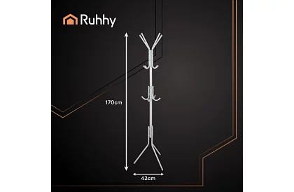 Állványos ruhafogas 170 cm – fehér