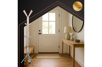 Állványos ruhafogas 170 cm – fehér