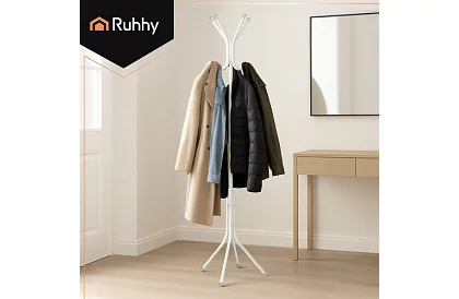 Állványos ruhafogas 170 cm – fehér