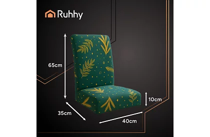 Univerzális székpárnák mintával – 6 db-os készlet – zöld