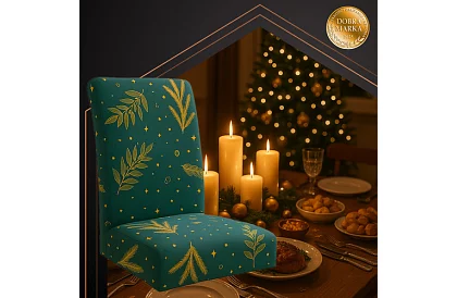 Univerzális székpárnák mintával – 6 db-os készlet – zöld