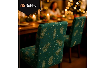 Univerzális székpárnák mintával – 6 db-os készlet – zöld