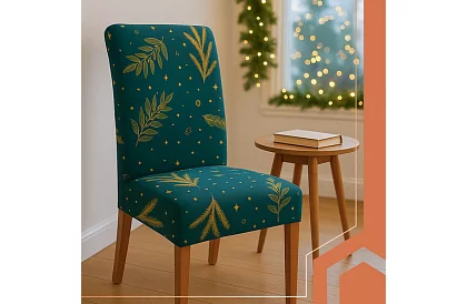 Univerzális székpárnák mintával – 6 db-os készlet – zöld