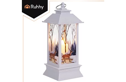 LED karácsonyi lámpás elemmel – fehér