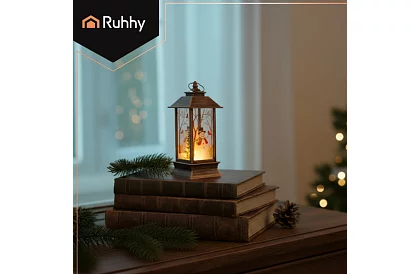 LED karácsonyi lámpás elemmel – arany