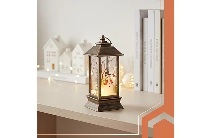 LED karácsonyi lámpás elemmel – arany