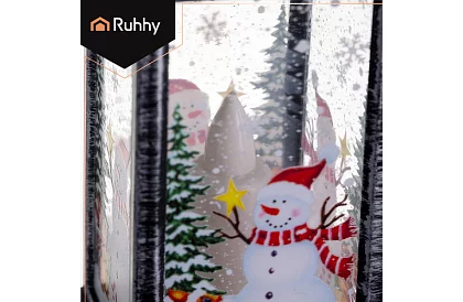 LED karácsonyi lámpás elemmel – fekete