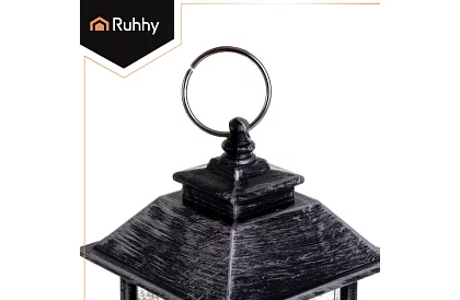 LED karácsonyi lámpás elemmel – fekete