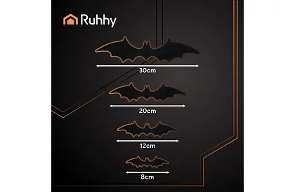 3D denevér matricák – 4 méret, 56 darab