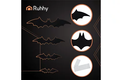 3D denevér matricák – 4 méret, 56 darab