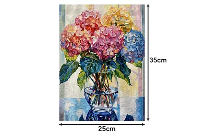 Gyémántfestés 5D – Virágok a vázában