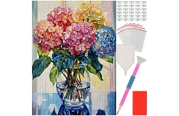 Gyémántfestés 5D – Virágok a vázában