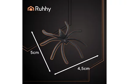 Mesterséges halloween-i pókháló + 2 pók