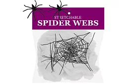 Mesterséges halloween-i pókháló + 2 pók