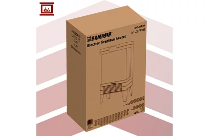 Elektromos kandalló tűz effektussal – 2000 W – fűtési funkcióval rendelkező ventilátor