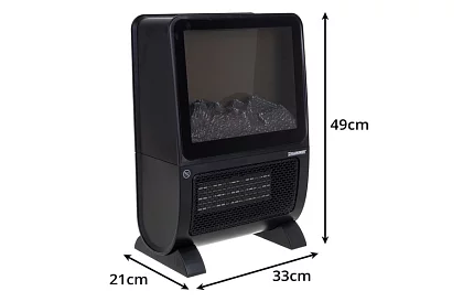 Elektrikus kandalló KAMINER 2000 W – lángoló tűz hatása